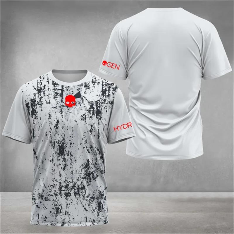 Модная мужская рубашка с принтом 3D Tie-Dye, забавный рисунок черепа, свободная футболка, летние спортивные топы с коротким рукавом и круглым вырезом