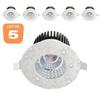 Set of 5 Round 6W IP65 Waterproof LED Spotlights