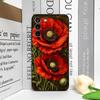 Ретро Цветок Мака Цветение Горячий Красный Печатный Чехол для Телефона для Honor Huawei 200 LITE 100 400 PRO 90 Lite Magic 8 7 6 5 Pro Цветочный Чехол
