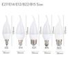 3W LED Flame Bulb E12 E14 B22 E26 E27 Living Room Candle Lamp 220V Decorative Lights Home 3000K/4500K/6500K White Lighting