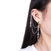 Cross Pendant Punk Ear Cuffs Jewelry With Electroplated Alloy For Women Gifts