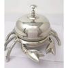 Antique Brass Reception Bell Crab Style Ornate Hotel Desk Bell Table Decor Gift