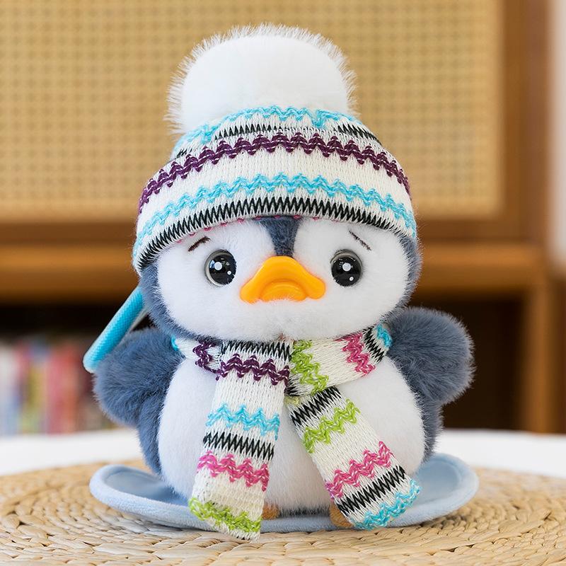 Cute Cute Scarf Little Penguin Pendant Plush Toy Doll Bag Pendant Doll Keychain Rag Doll