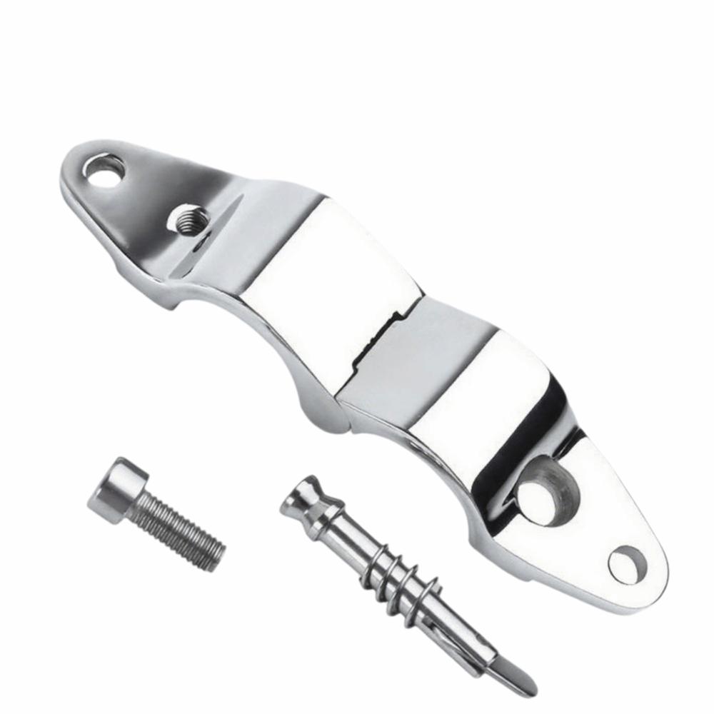 Heavy Duty Boat Top Hinged Jaw Slide Clamp Stainless Steel 316 Marine Hardware Practical Support