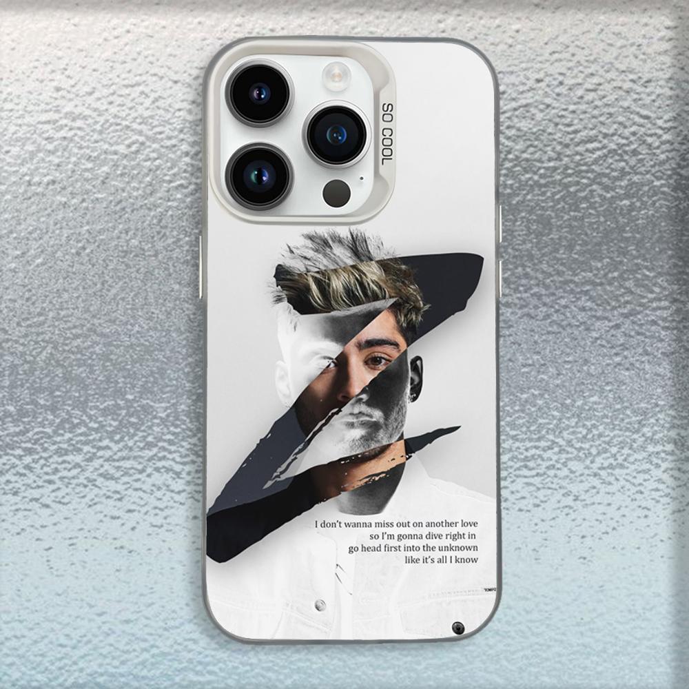 Singer Z-Zayn Malik Phone Case For iPhone 16,15,14,13,12,11,Mini,Pro,MAX White Matte Shockproof Cover