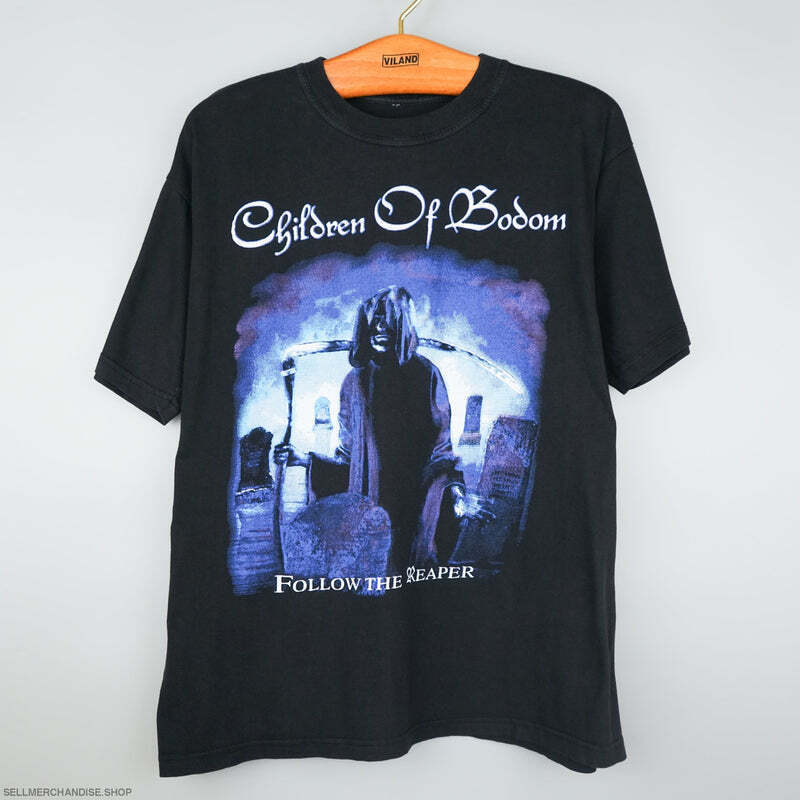 Футболка Children of Bodom 2000 Follow the Reaper, перепечатанная футболка, рок винтаж, унисекс футболка