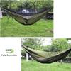 Hammock with Mosquito Insect Storage Bag Carabiner Solo Hammock with Mosquito Net Net, Protection, Parachute, Ventilation, Comfortable, Lightweight,
