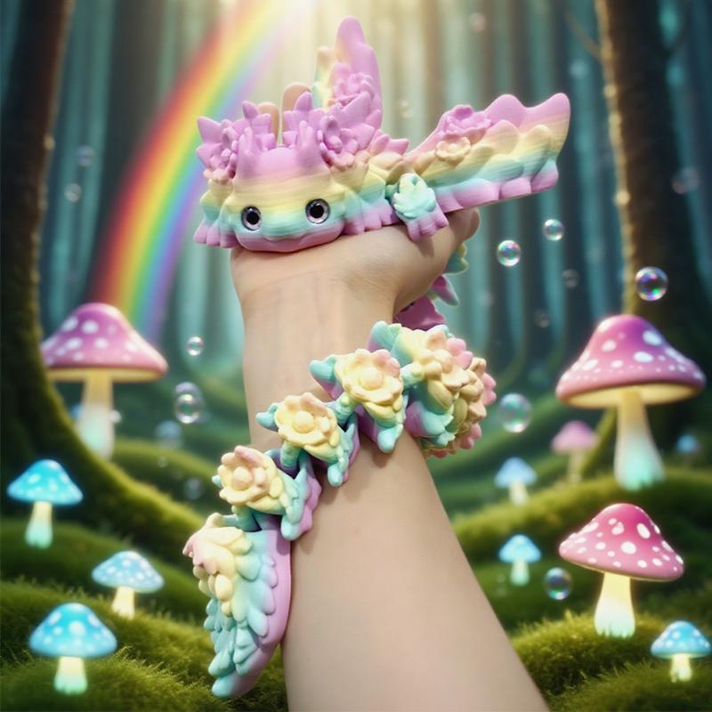 3D Print Salamander Dragon Desktop Ornament 3d Print Animals Home Office Crafts Print Characters Christmas Gift Action Figur