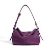 New First-layer Cowhide Commuter Shoulder Pillow Bag, Niche Leather Crossbody High-end Large-capacity Handbag for Women
