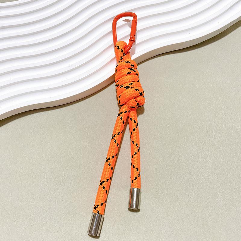 Нейлоновый брелок из плетеной вручную веревки, Y2K мода, подвеска для сумки, украшение, сделай сам, красочная подвеска, подарок