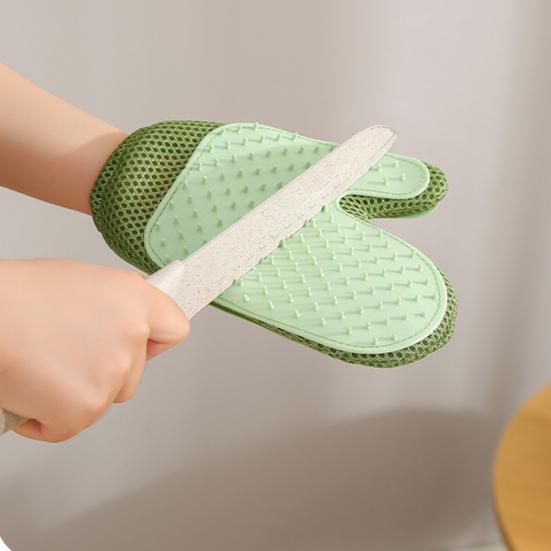 Перчатка для удаления шерсти домашних животных, двусторонняя, многоразовая, для удаления шерсти с одежды, мебели, ковров, силиконовая, для кошек, собак, для купания, массажа, линьки