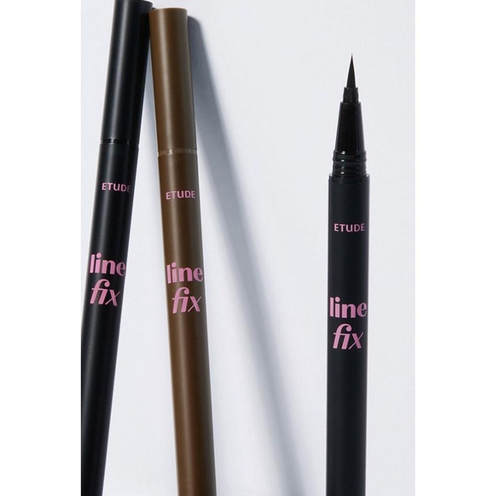 Etude Кисть-лайнер Line Fix Brush Liner 0,5 г, 01 Черный, 2 шт.