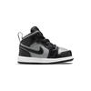 Air Jordan 1 Mid TD Shadow Baby Sneakers Grey Black Particle-Grey 640735-096