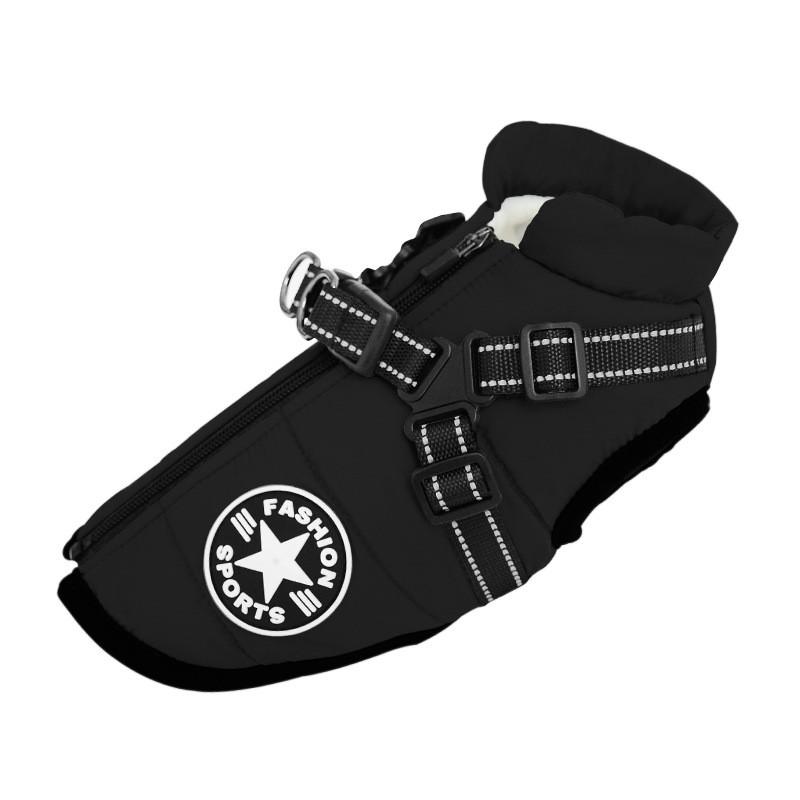 Adjustable Dog Harness Vest With Leash Attachment Small Medium Dogs Winter Fall Use