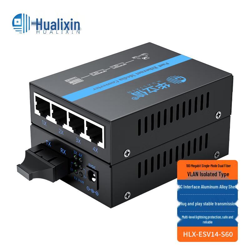 HUALIXIN VLAN Isolation Fiber Optic Transceiver