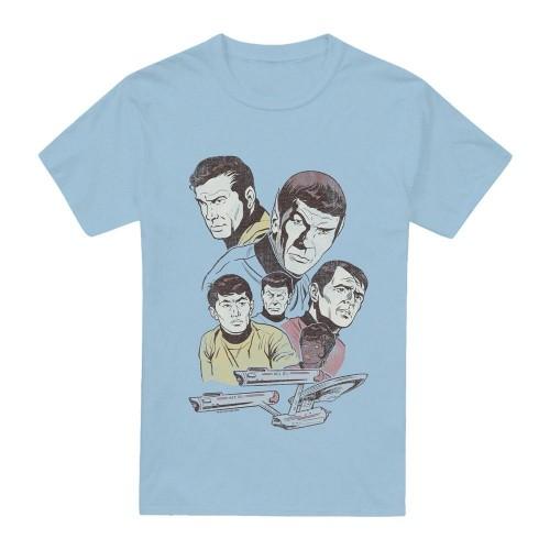 STAR TREK Мужская ретро-футболка Crew