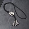 Zinc Zinc Alloy Cowgirls Shirt Neck Pendant High-end Leather Rope Tie Decor Cowboy Hat Boots Necklace  Daily
