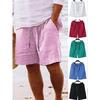 Summer Men'S Work Shorts Linen Drawstring Pants Men'S Beach Shorts Mens