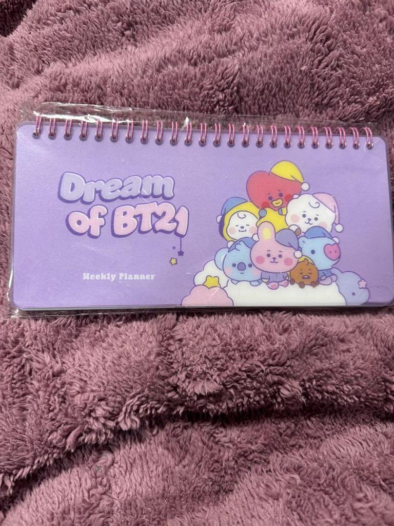 [Б/У] BTS BT21 набор из 8 штук Еженедельник