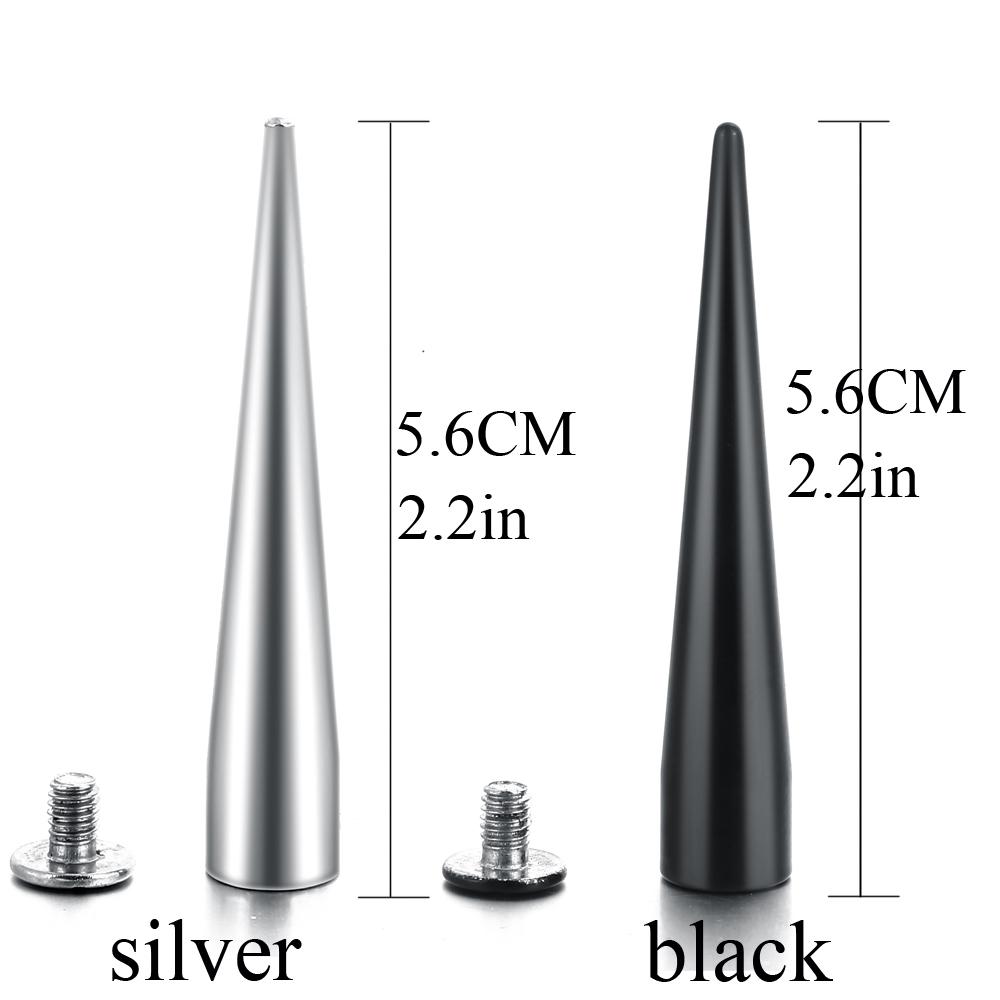 Big Spiked Choker Punk Faux Leather Collar For Women Men Cool Studded Chocker Goth Style Necklace Gothic Accessories