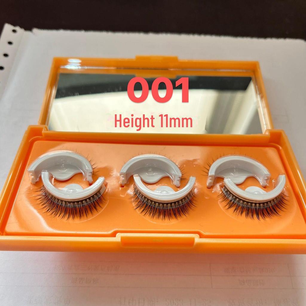 Самоклеящиеся полоски для ресниц Qiao Zitong: Три пары прочных, удобных и долговечных накладных ресниц.