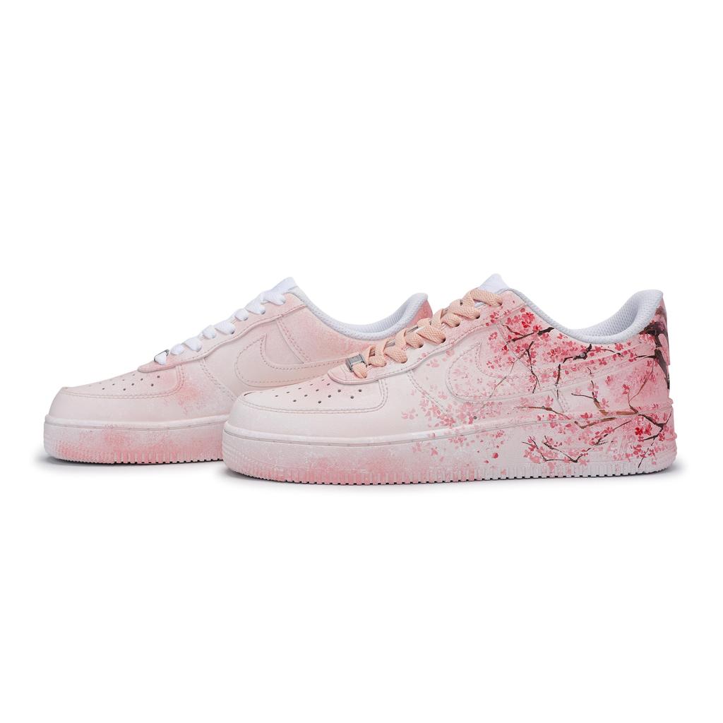 Nike Air Force 1 811 Manufacturing, Cherry Blossom Rain, Special Shoe Box Low top Skateboard Shoes Unisex Pink Brown CW2288-111(Team80-S-BOX)