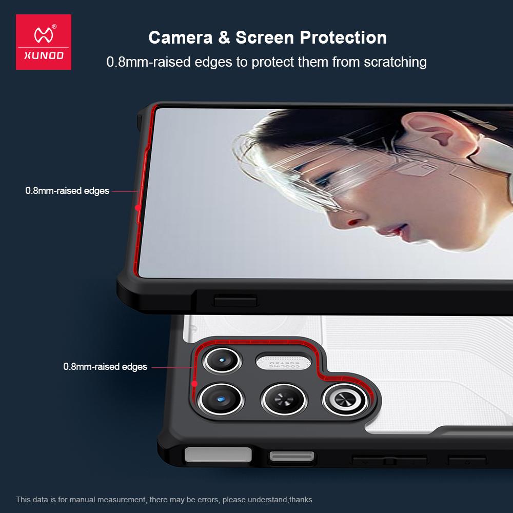 Чехол Xundd для ZTE Nubia RedMagic 11 Air Red Magic 11 Air Защита камеры Подушка безопасности Ударопрочный корпус Акриловая и ТПУ задняя крышка телефона