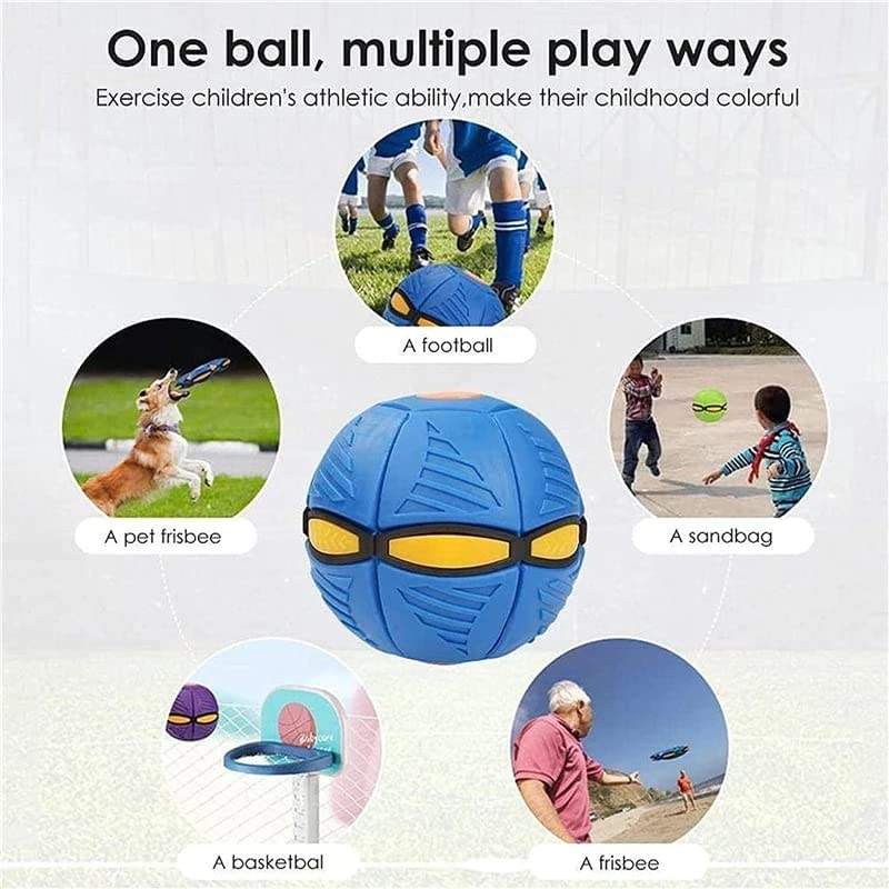 Deformable Flying Saucer Ball Magic Vent Toy For Kids Outdoor/indoor Parent-child Foot Pressure Relief Stress Decompression Gift