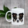 Border Collie -Kubek Ze Zdjęciem I Napisem Geometryczny Pies Art-Dog