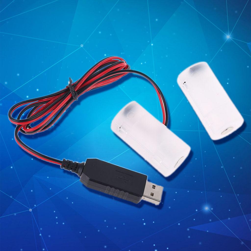 Адаптер питания USB Type-C для батарейки LR14, замена батарейки LR14 для игрушки