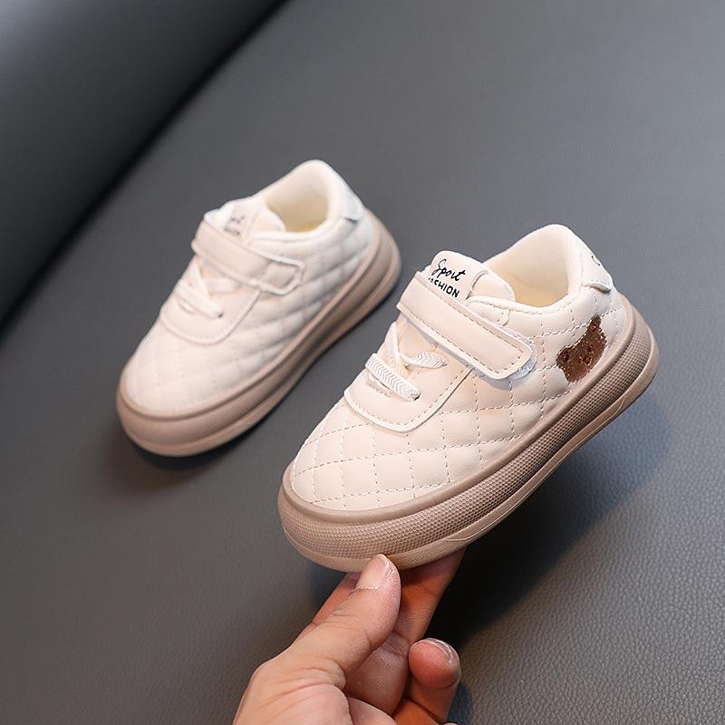 Детские кроссовки для мальчиков из искусственной кожи, обувь для активного отдыха, противоскользящая обувь