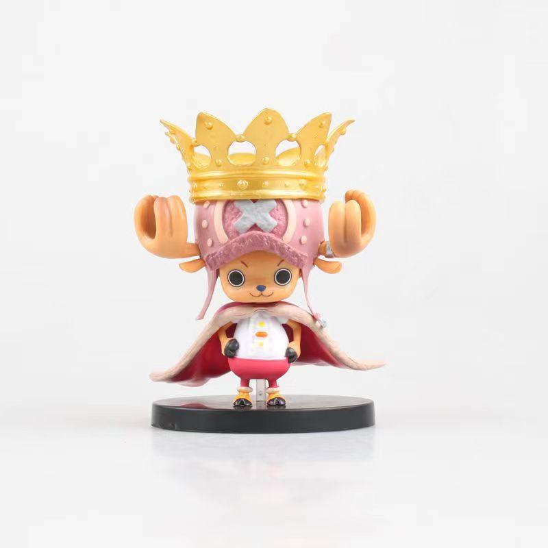 Горячая Новинка Аниме One Piece 11 см Тони Тони Чоппер Фигурка Действия Фигурка Чоппер с Короной Коллекционная Модель Игрушки Рождественские Подарки
