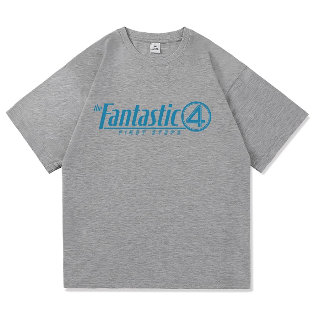 The Fantastic Four First Steps T Shirt 2025 Movie Women Clothing Harajuku Unisex High Quality Cotton Tops Gifts Graphic Tshirts