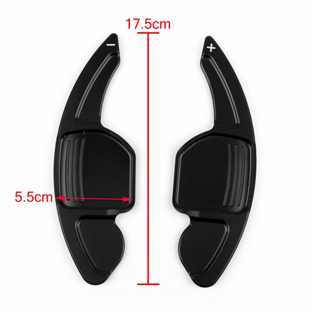 For A3 A4L A7 A8 S5 Q5 Q7 TT 2012-2016 Aluminum Car Steering Wheel Shift Paddle Shifter Extended Red Silver Black Set/2pcs