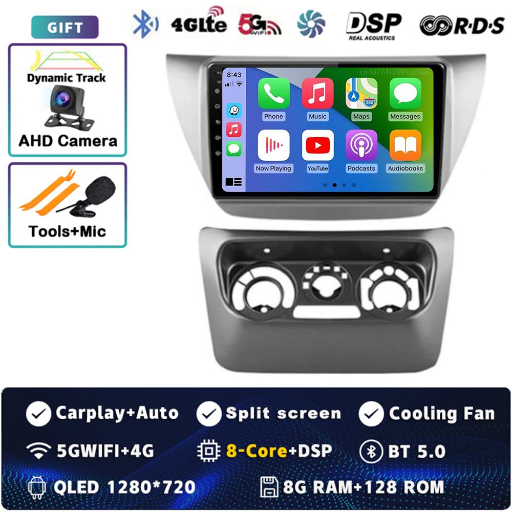 Android 14 Carplay Car Radio для Mitsubishi Lancer 9 CS 2000 - 2010 Мультимедийный Видеоплеер Навигация GPS Стерео 2Din Головное Устройство