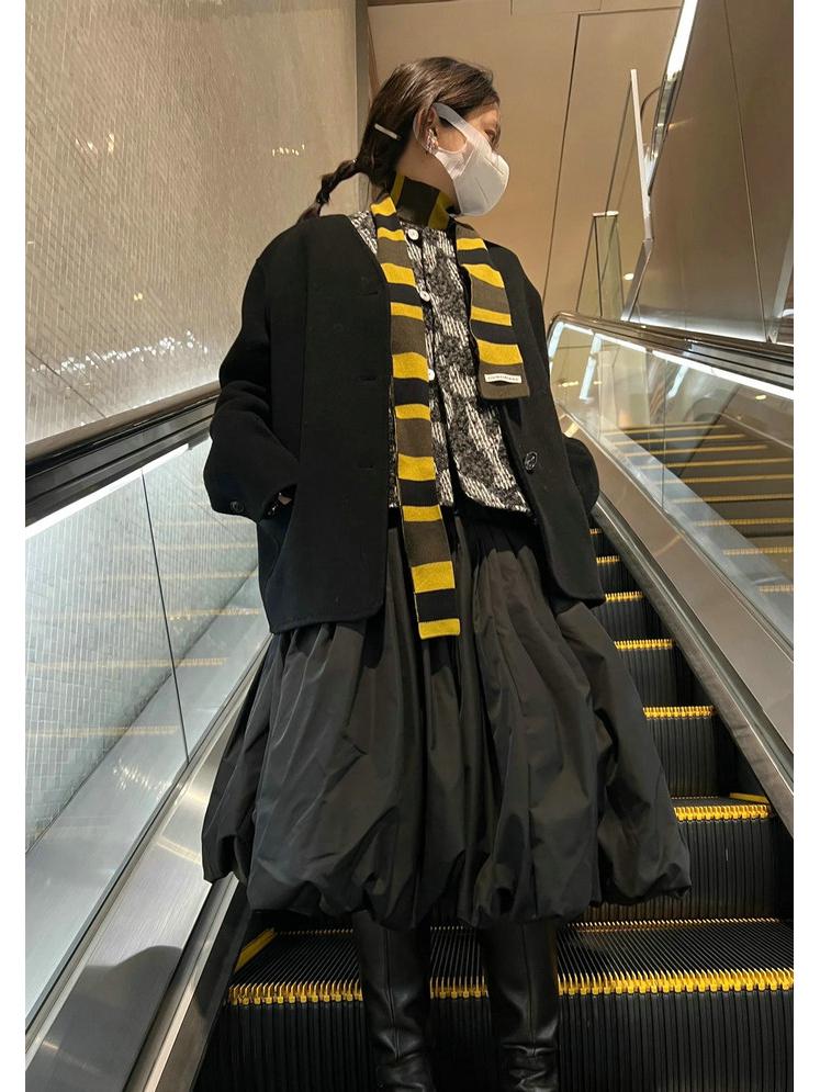 2024 Striped Color-Match Knit Scarf: Versatile, Stylish Accessory for Men & Women