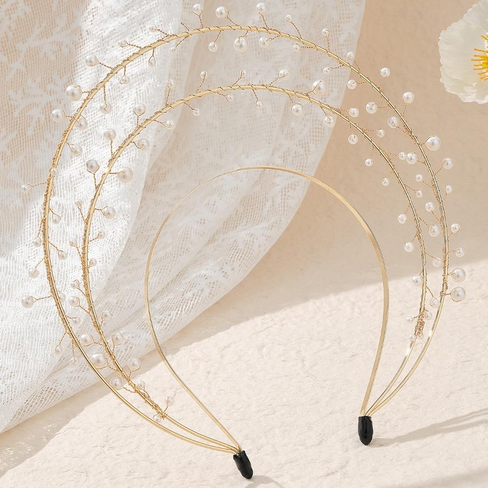 Обруч для волос Crystal Goddess Halo Солнце Барокко Жемчужина Обруч для волос Крестная мать Тиара Корона Лолита Аксессуар