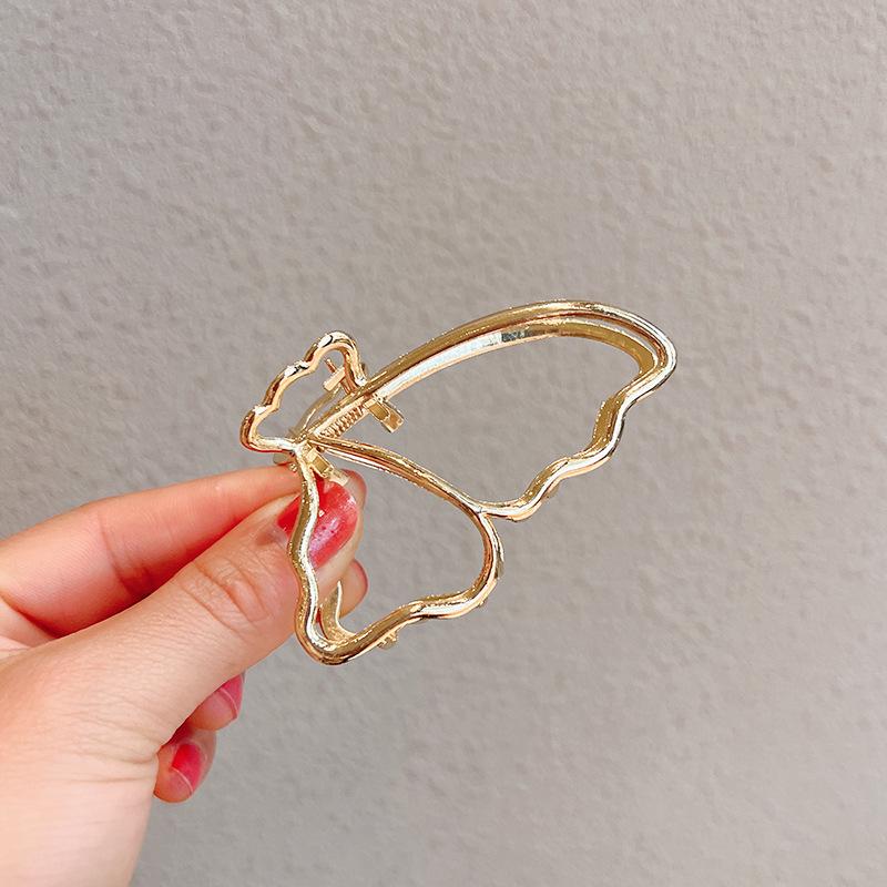 Модная металлическая заколка для волос с геометрическим рисунком, бабочка, винтажная элегантная заколка для волос, зажим для волос для девочек, головные уборы, женские аксессуары для волос