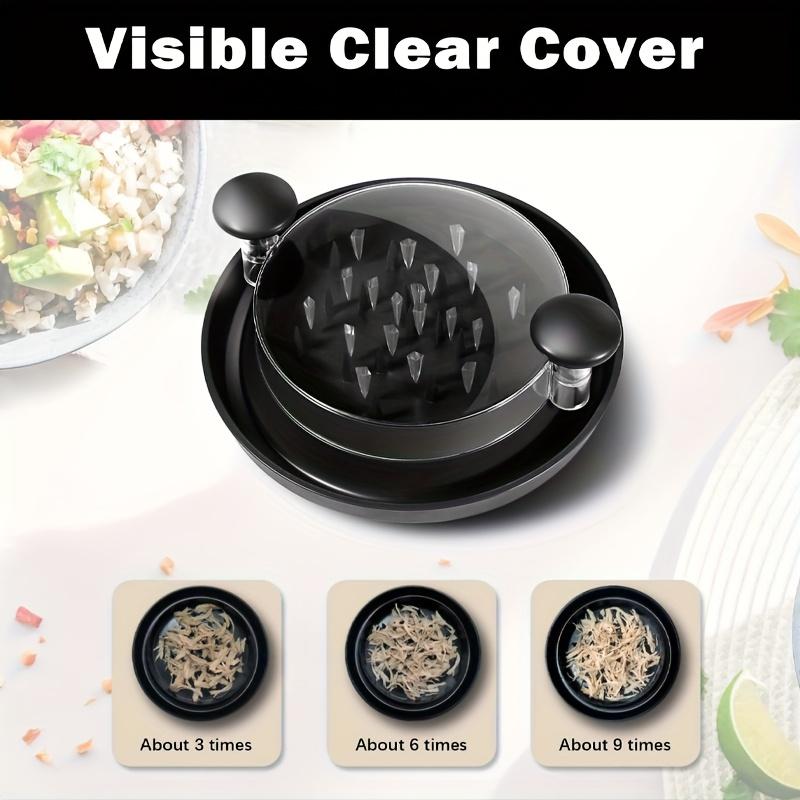 1pc Upgraded Chicken Shredder with Non Slip Base, Durable Plastic Meat Shredding Tool for Chicken, Cabbage,beef,vegetables - Easy To Operate and Clean