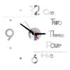 3D Luminous Acrylic Quartz DIY Silent Wall Clock for Living Rooms