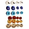 12 Pcs Velvet Foam Pumpkins Simulated Soft Reusable Ultra-light Fall Harvest Thanksgiving Halloween Decoration
