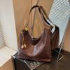 Премиальная сумка большой вместимости, женская новая ретро сумка-тоут для поездок на работу, повседневная универсальная сумка через плечо