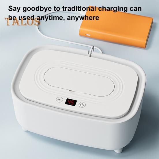 Подогреватель детских салфеток с регулируемой температурой, цифровым дисплеем, большой емкостью, для путешествий, для дома и путешествий, USB, подогреватель влажных салфеток для младенцев