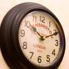 Akizuki Kensington Station Черные настенные часы, Диаметр 21,5 см, Часы Престиж, Круглые, PSC110B