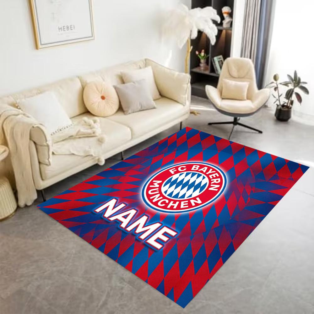 Bayern Munich Crest Carpet Perfect for Living Rooms Outdoor Playrooms Dining Room Anti-slip Rug Anime Office Decor Perfect Birthday/Christmas Gift Ide