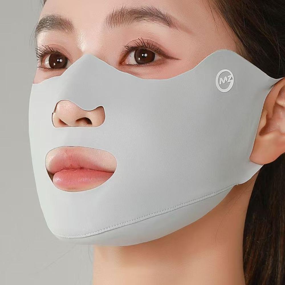 Anti-UV Sunscreen Mask Washable Anti-sun Mask New Ice Silk Mask Unisex
