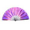 Хлопающий веер ПВХ Портативный складной веер для фестивалей, вечеринок, парадов, танцевальных мероприятий, косплея