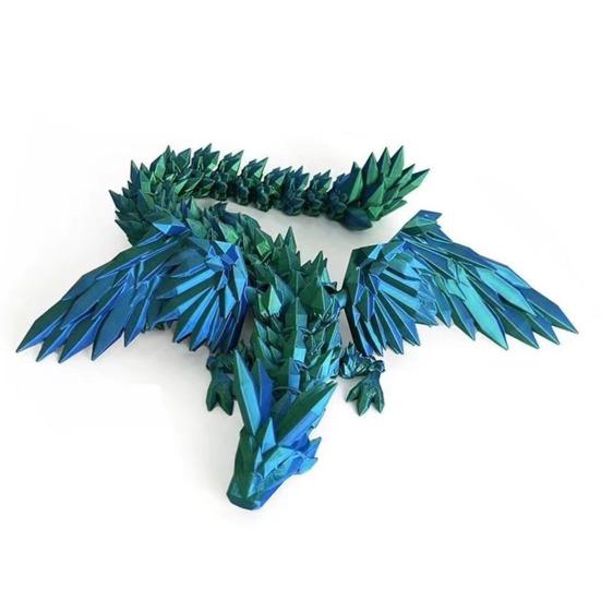 3D-печатная фигурка летающего дракона с подвижными суставами, китайская фигурка дракона, шарнирная модель крылатого дракона, игрушка-фиджет, настольное украшение, орнамент