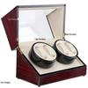 Electric Rotating Wooden Watch Winder Box
