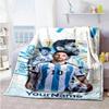 Messi 265 Personalized Text Blanket Throw Customizable Blanket Comfortable Perfect for Office Chair Chair Nap Seaside All-Season Use
